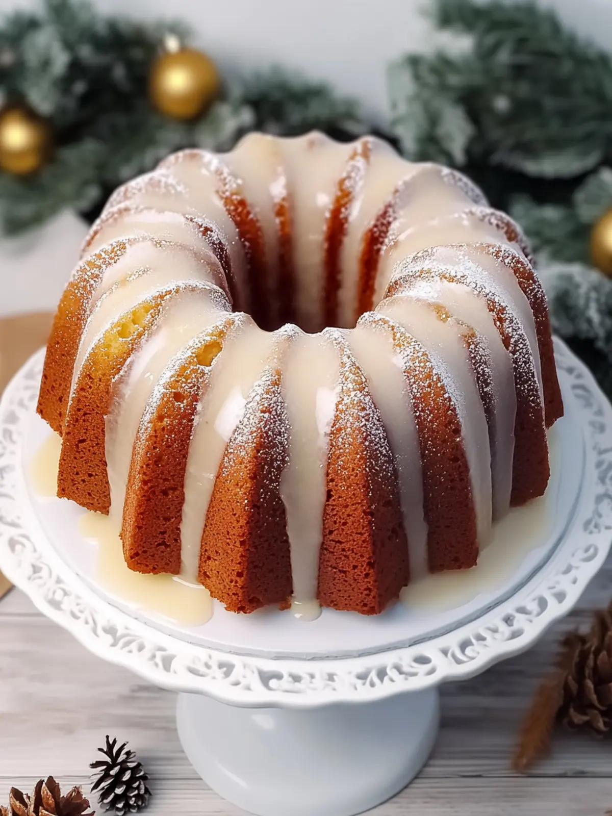 Christmas Eggnog Bundt Cake