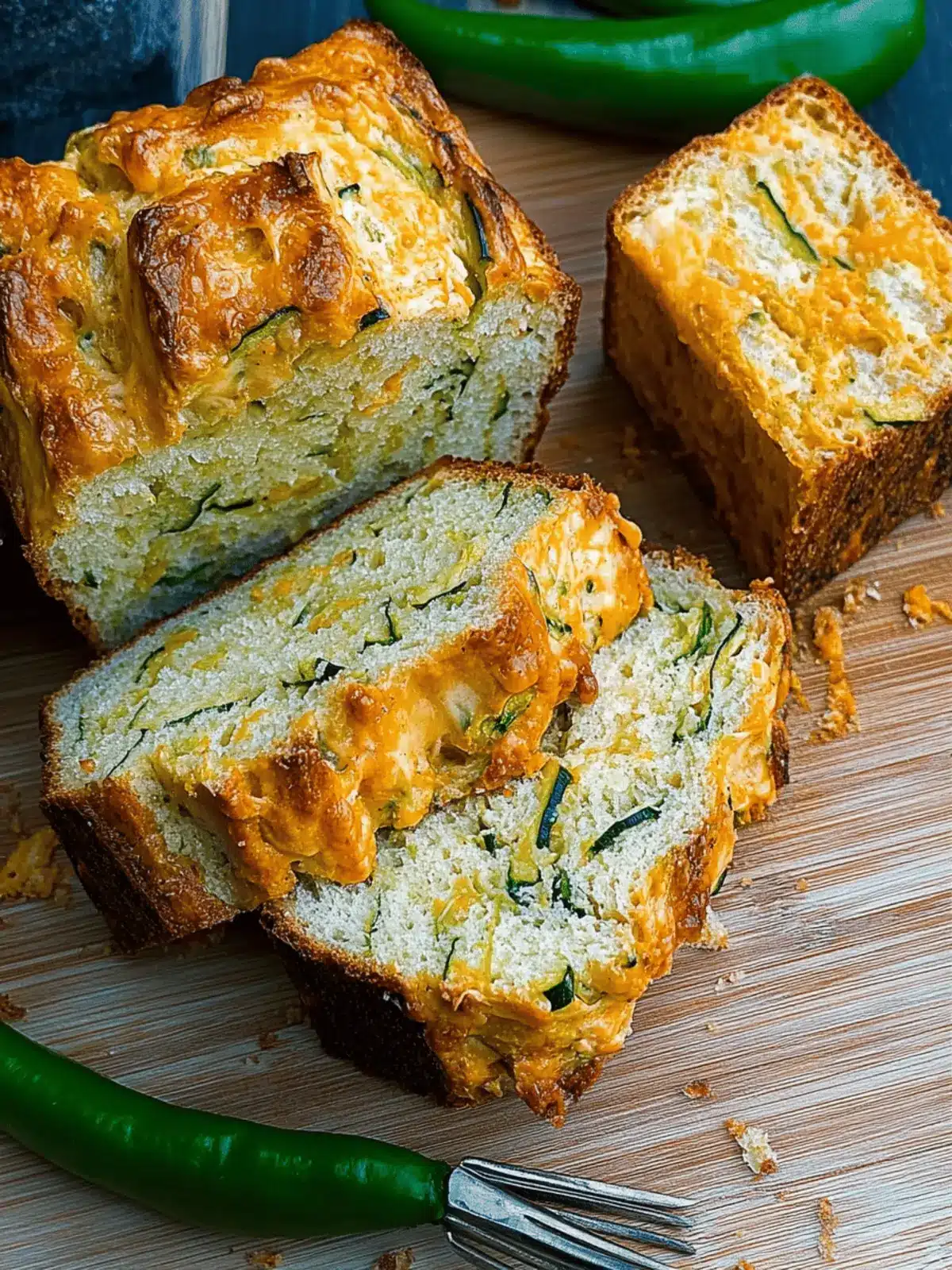 Zucchini Cheese Bread: A Cozy Twist on Comfort Baking 2 Zucchini Cheese Bread
