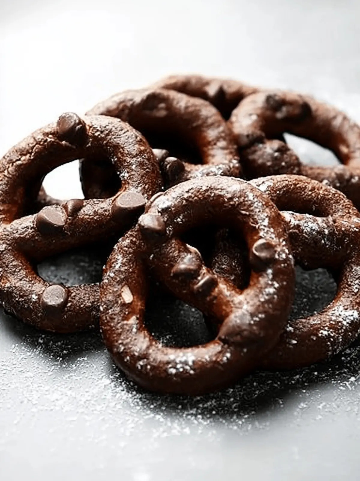Double Chocolate Chip Soft Pretzels