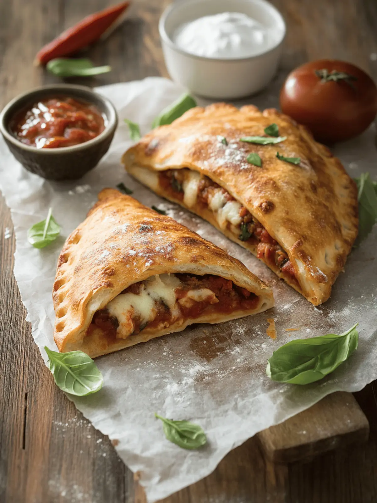 Irresistible Calzone: Easy Keto Delight in 35 Minutes 3 Calzone