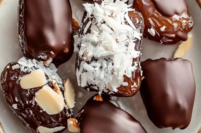 Almond Joy Stuffed Dates