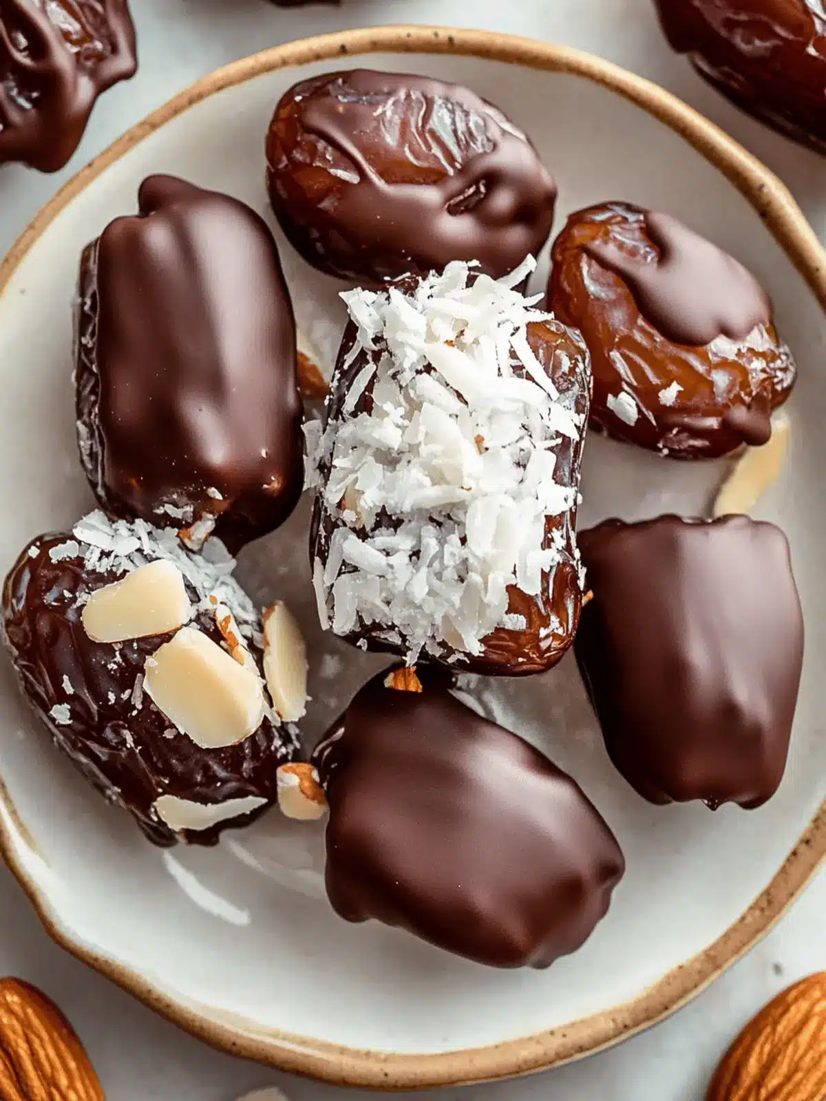 Almond Joy Stuffed Dates: A Decadent Guilt-Free Treat 5 Almond Joy Stuffed Dates