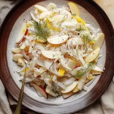 Fennel Apple Salad with Creamy Goat Cheese Delight 9 Fennel Apple Salad
