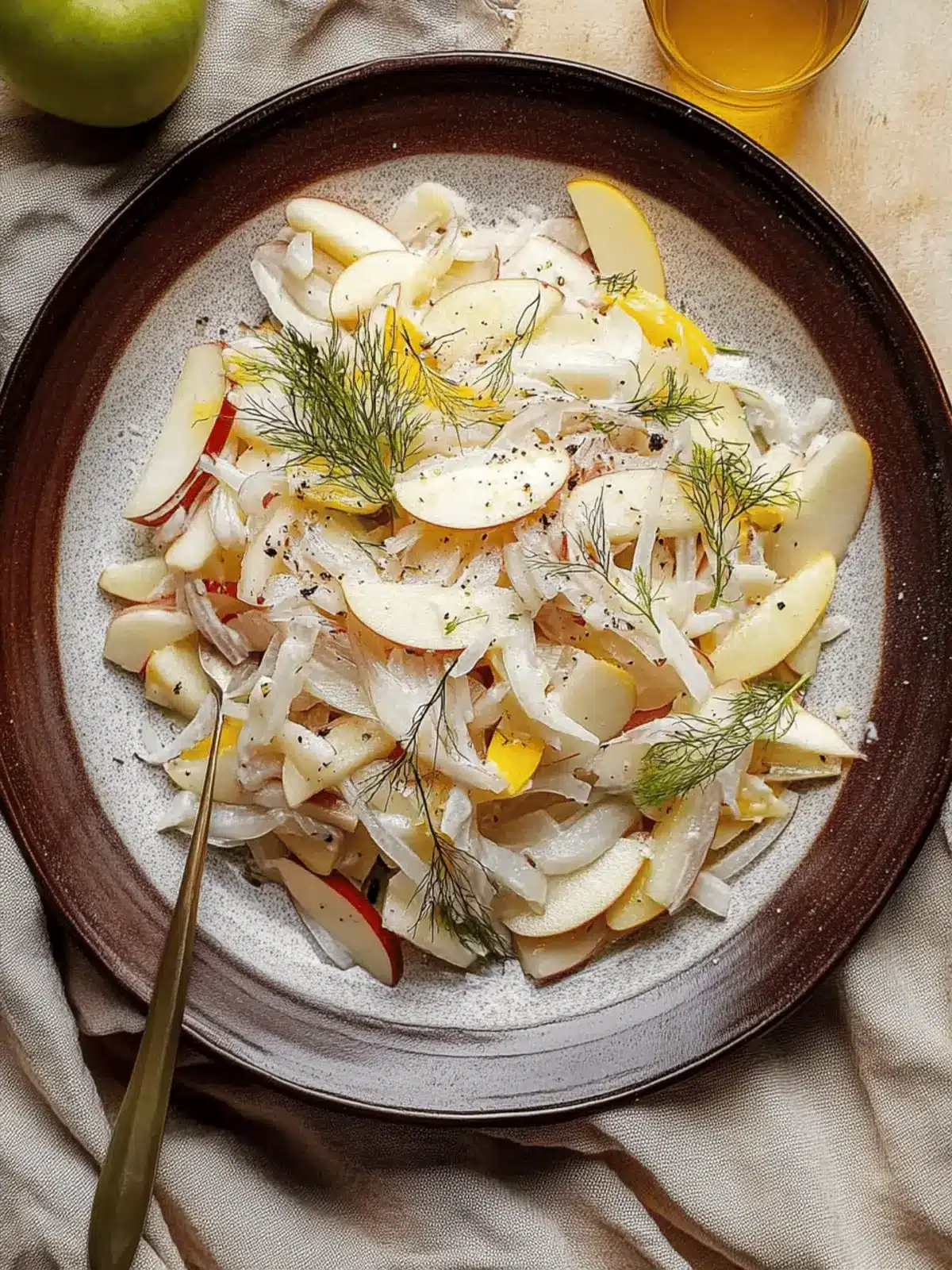 Fennel Apple Salad with Creamy Goat Cheese Delight 5 Fennel Apple Salad