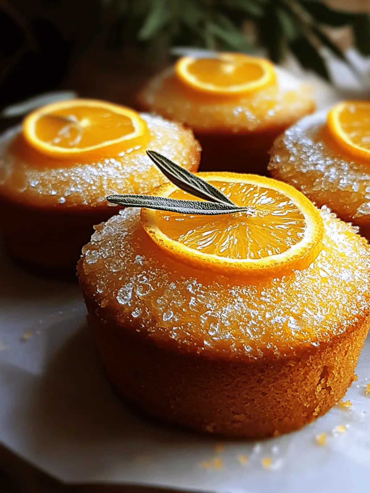 Orange Ginger Honey Cakes