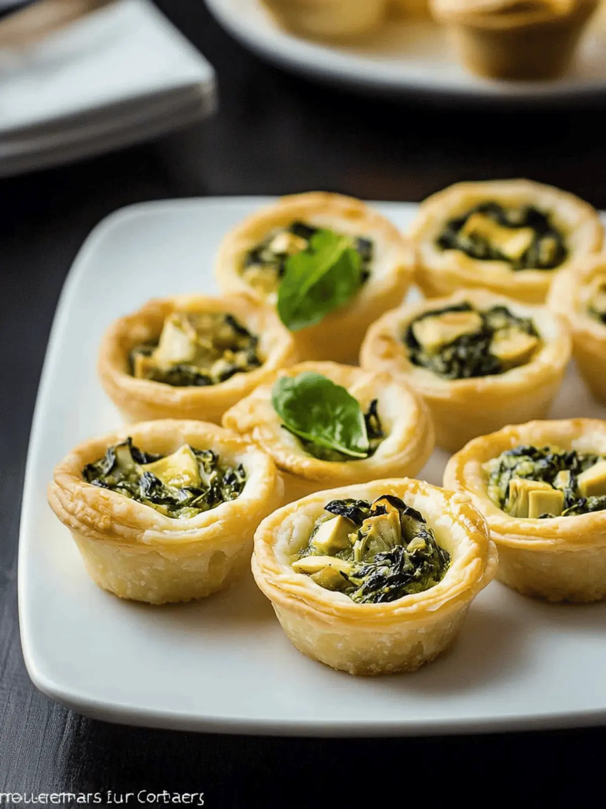 Mini Spinach Artichoke Tarts