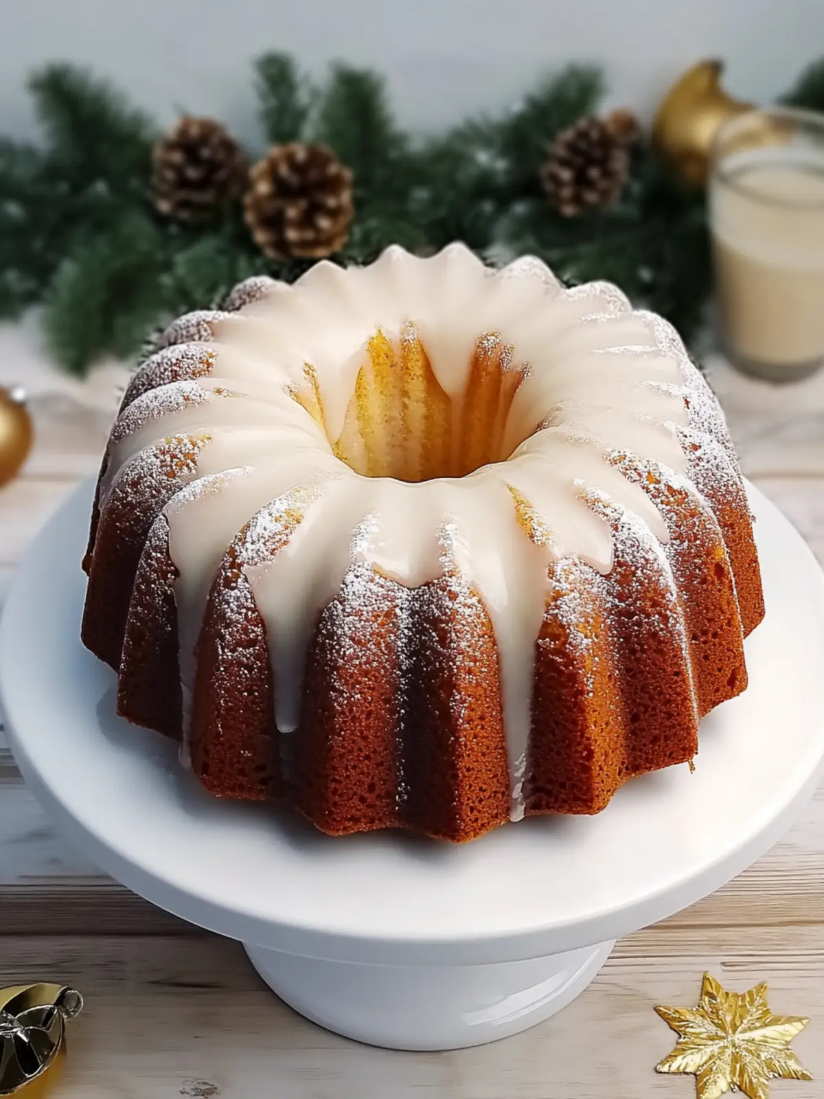 Christmas Eggnog Bundt Cake