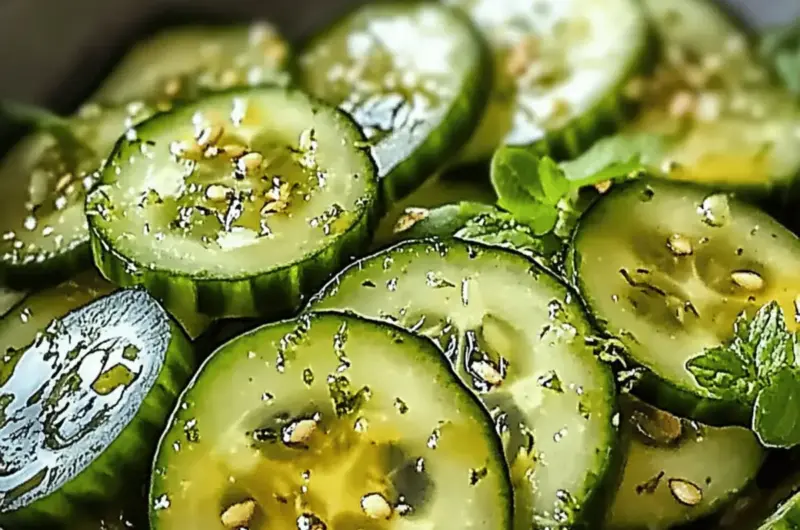 Honey Lime Cucumber Salad