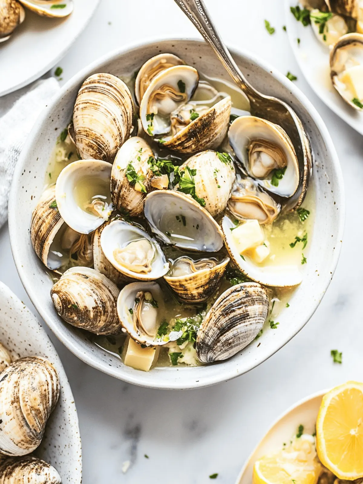 Delicious Clams in White Wine with Garlic and Butter at Home 5 Clams in White Wine with Garlic and Butter