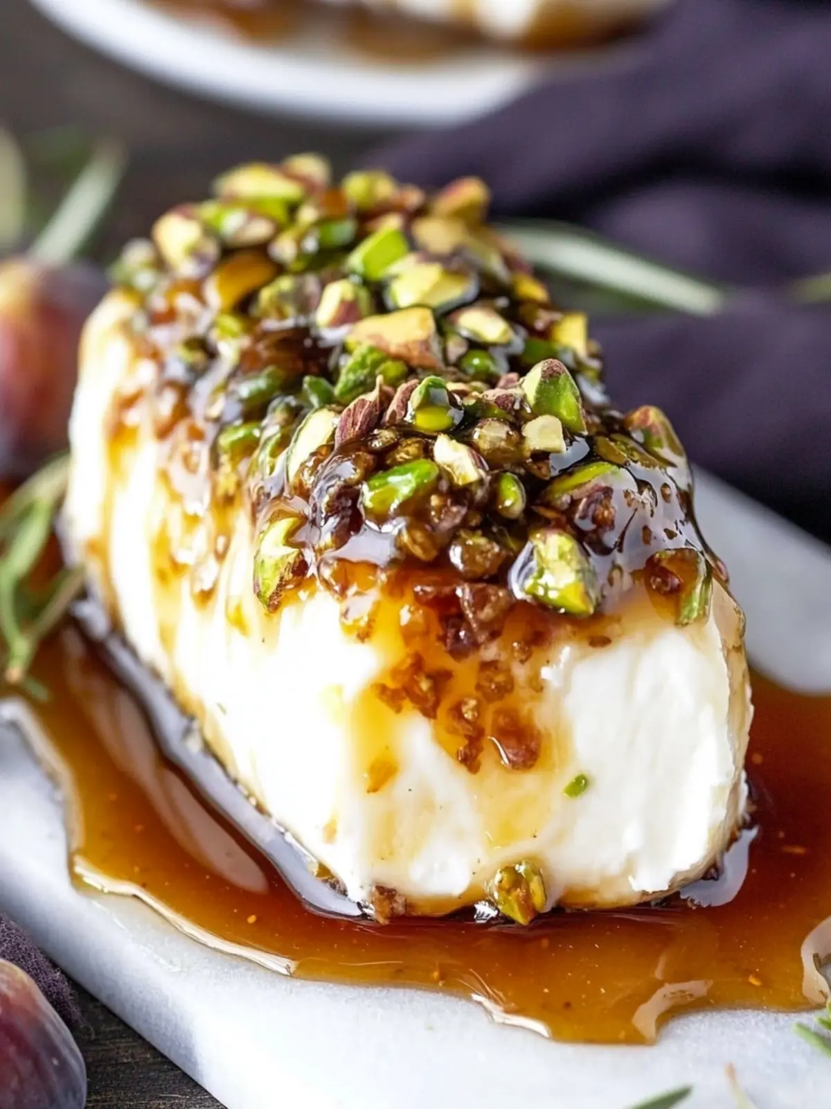 Goat Cheese Appetizer with Honey, Fig & Pistachios