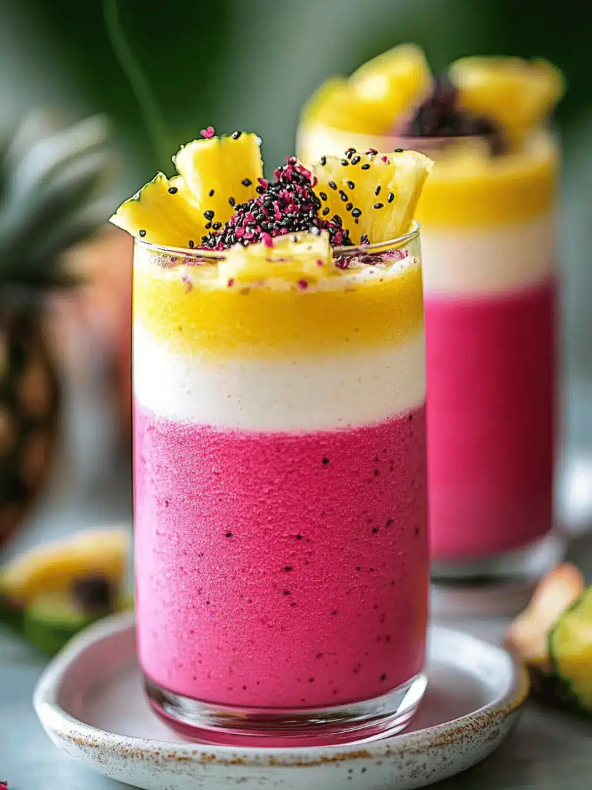Delicious Hibiscus Tea Pineapple Smoothie to Refresh Your Day 3 Hibiscus Tea Pineapple Smoothie