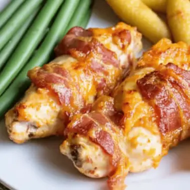 Keto Bacon Wrapped Chicken