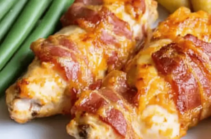 Keto Bacon Wrapped Chicken
