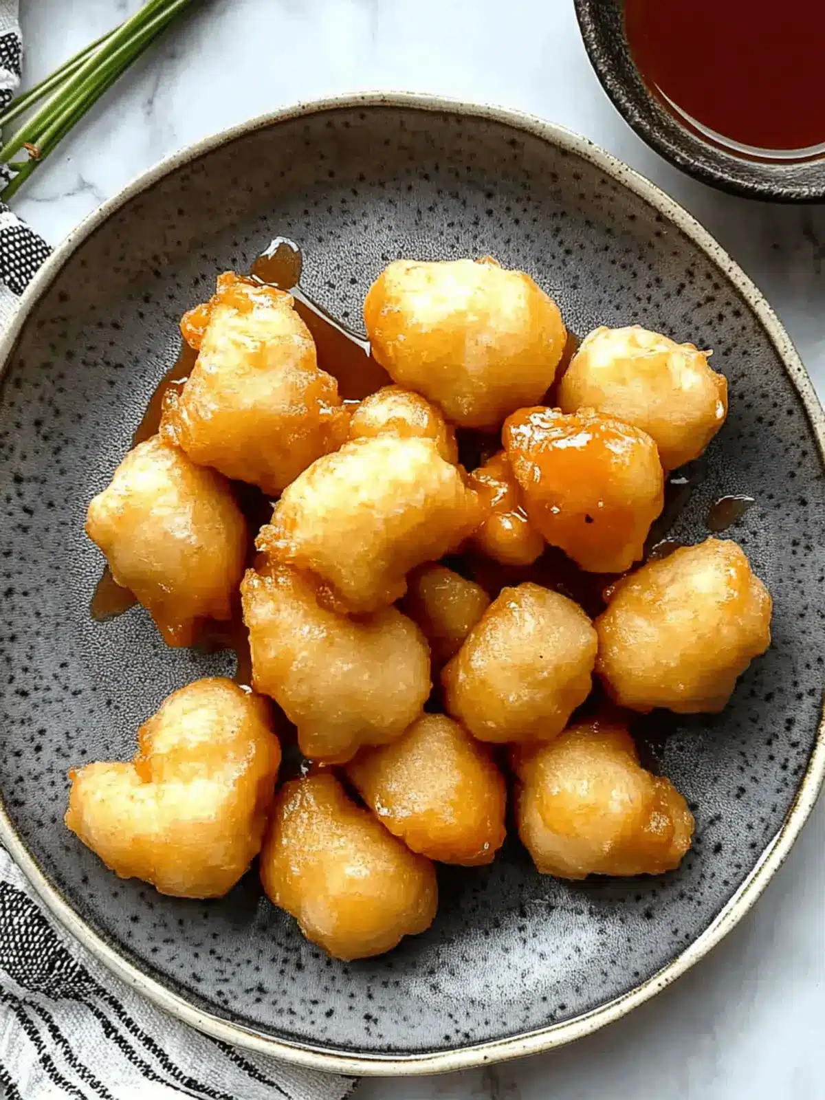 Chinese Chicken Balls With Sweet And Sour Sauce