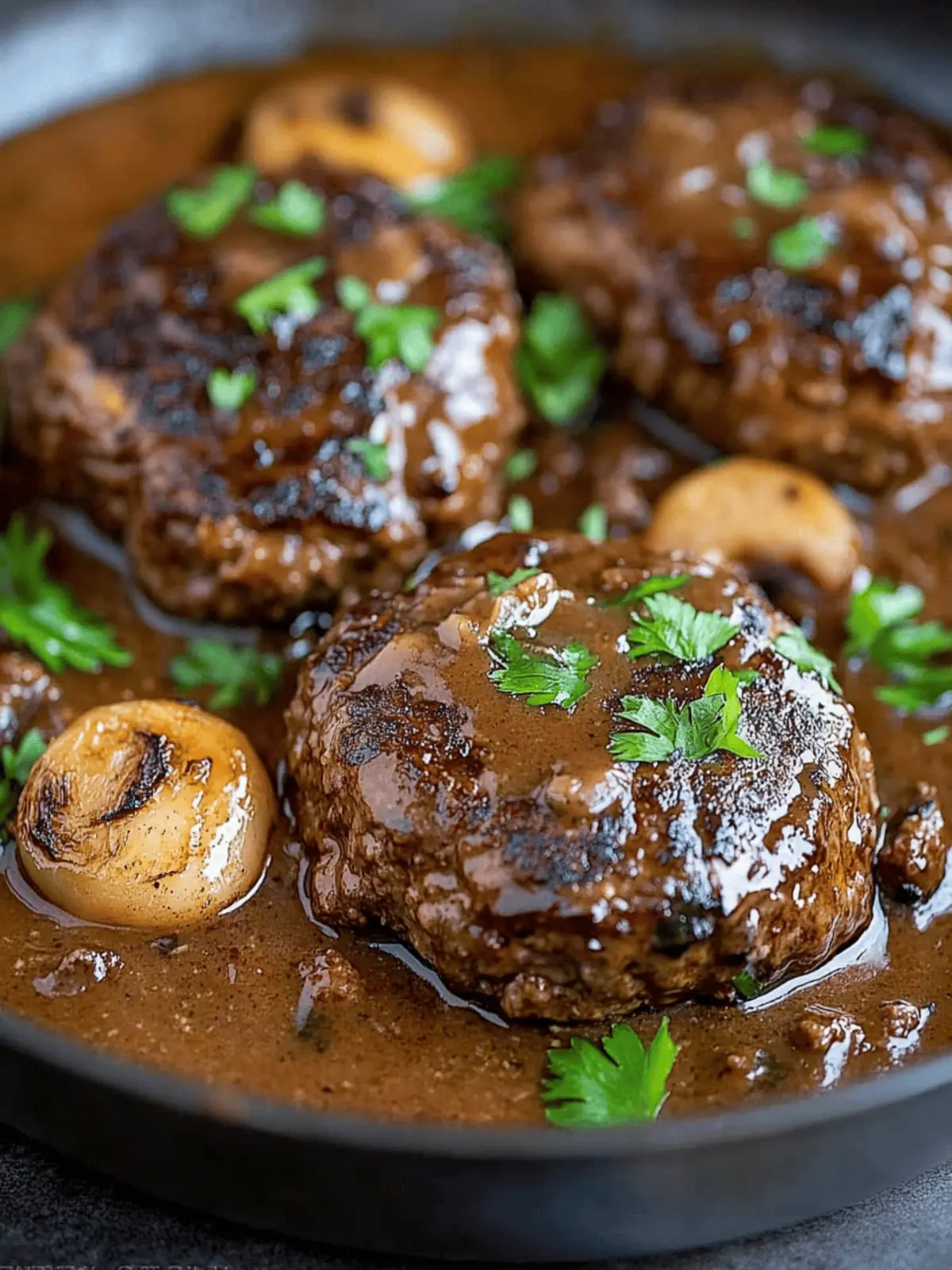 Irresistible Homemade Salisbury Steak for Comfort Food Lovers 2 Salisbury Steak