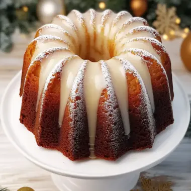 Christmas Eggnog Bundt Cake
