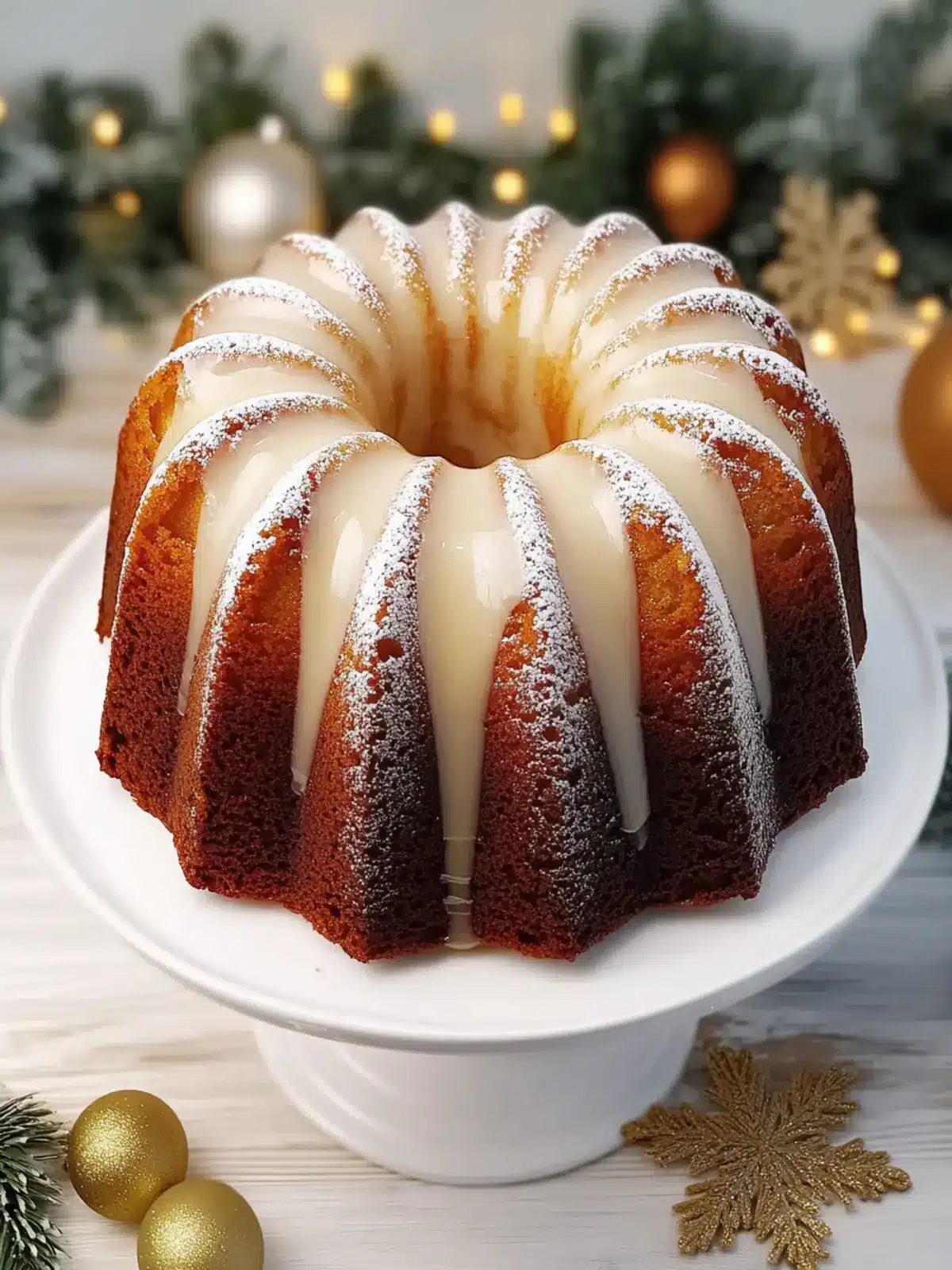 Christmas Eggnog Bundt Cake