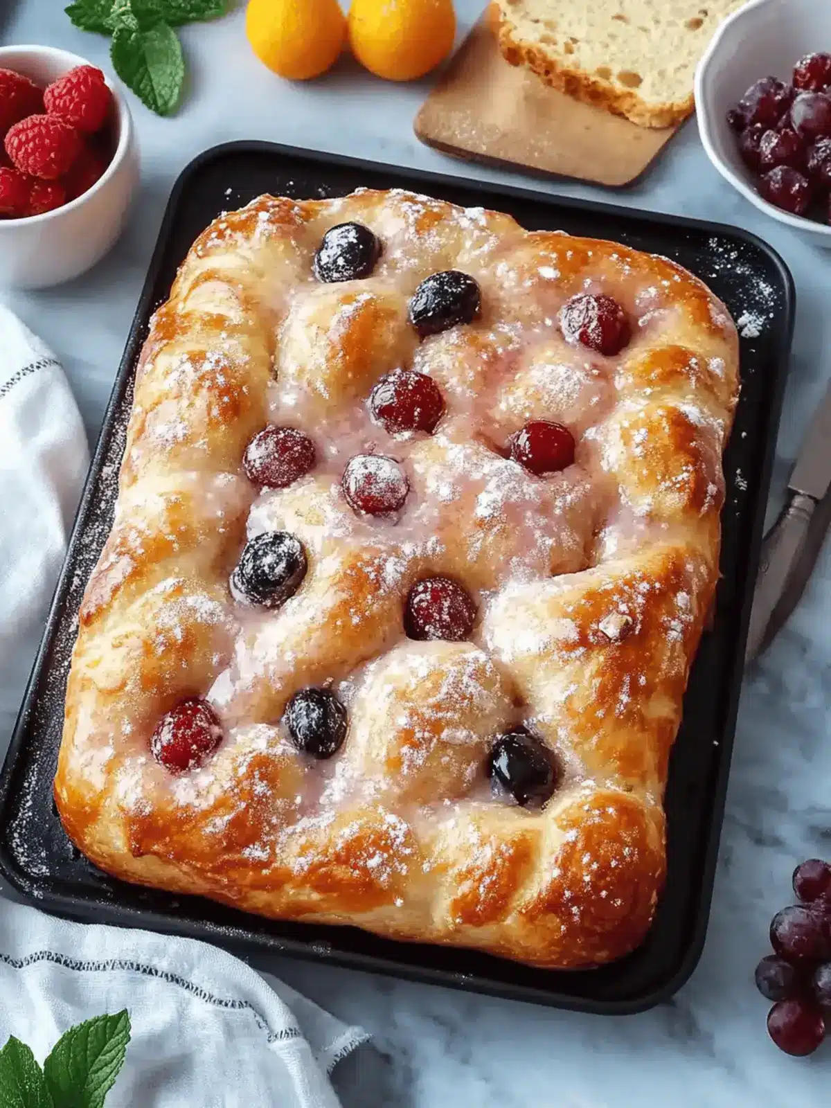 Jam Donut Focaccia