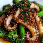 Citrus-Spiced Baby Octopus with Crunchy Broccolini