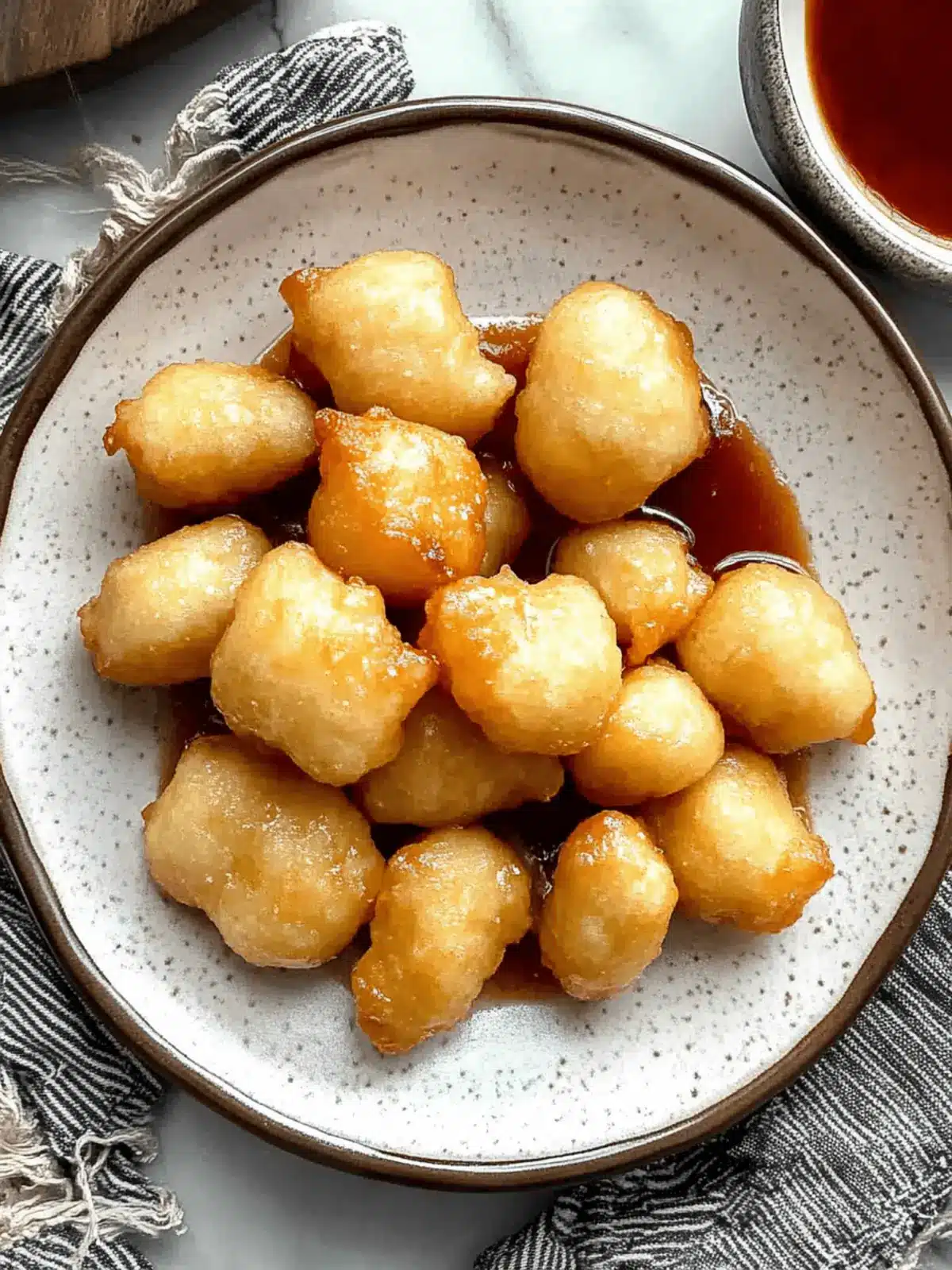 Chinese Chicken Balls With Sweet And Sour Sauce