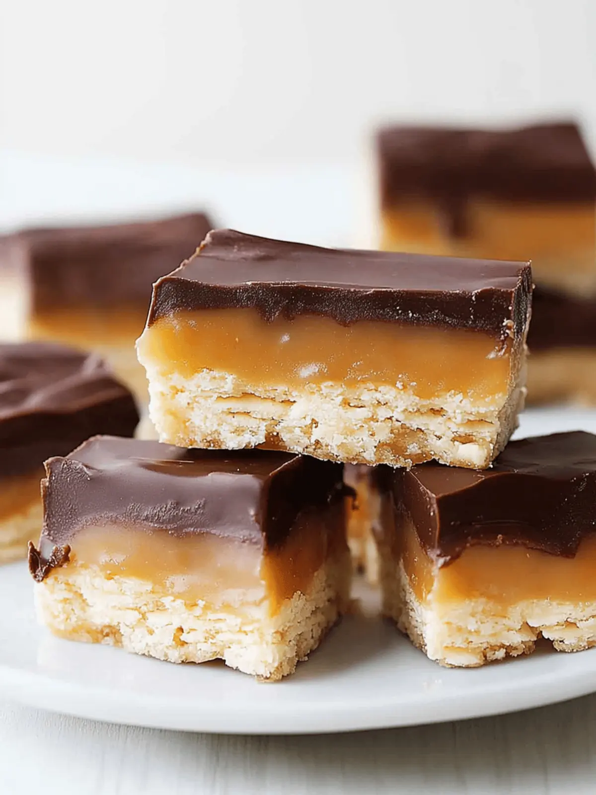 No Bake Homemade Twix