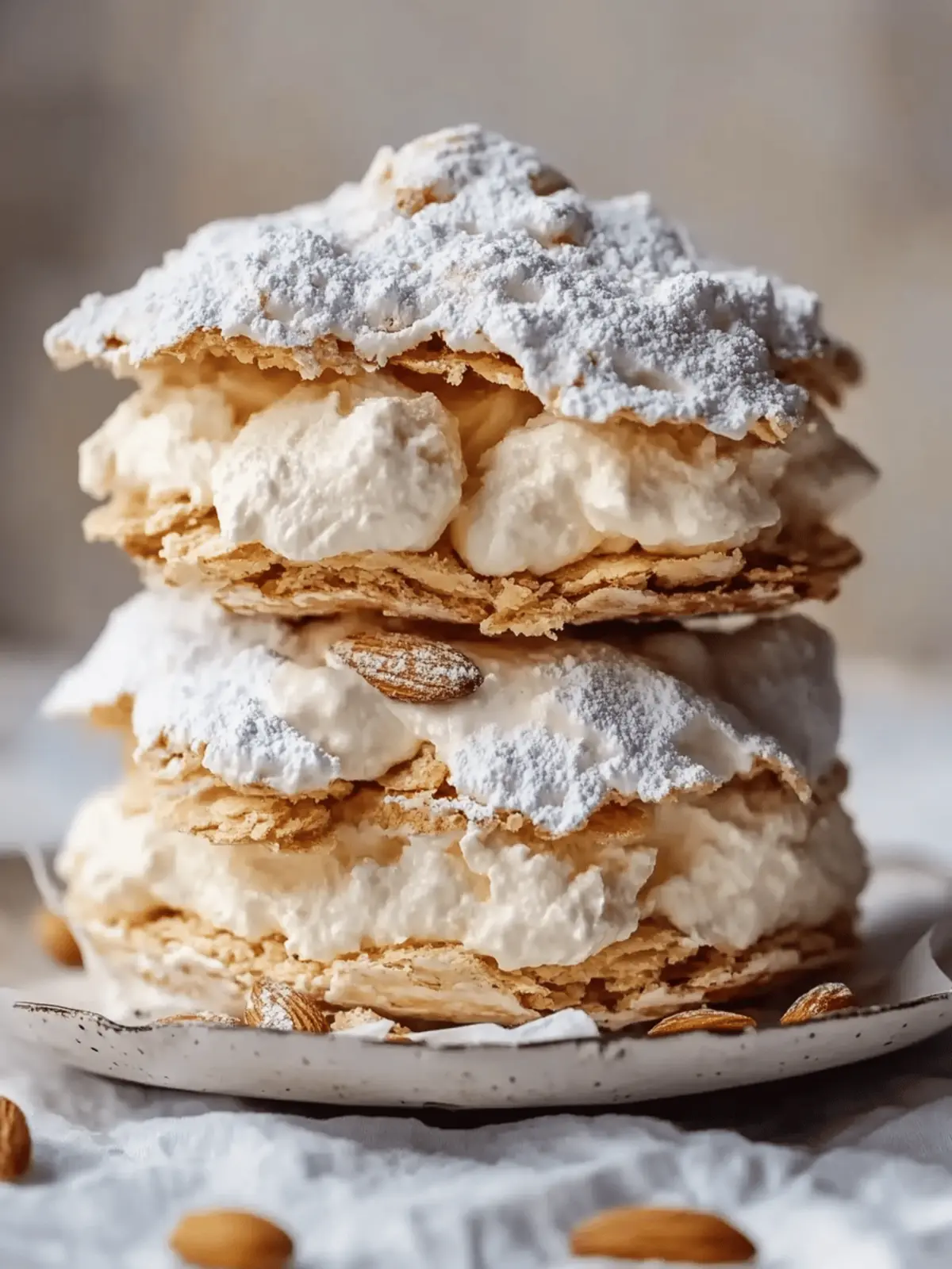 Almond Dacquoise Cream Clouds