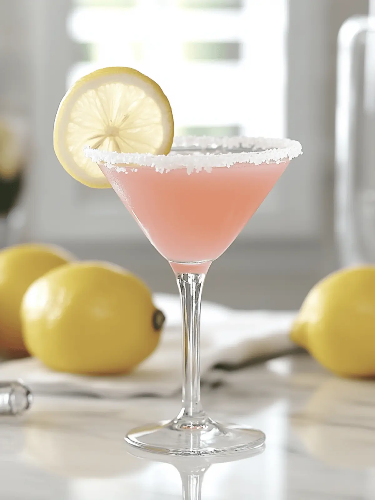 Pink Lemon Drop Martini