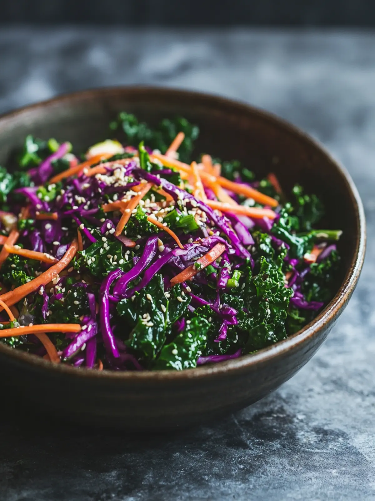 Kale Slaw with Honey Lime Dressing