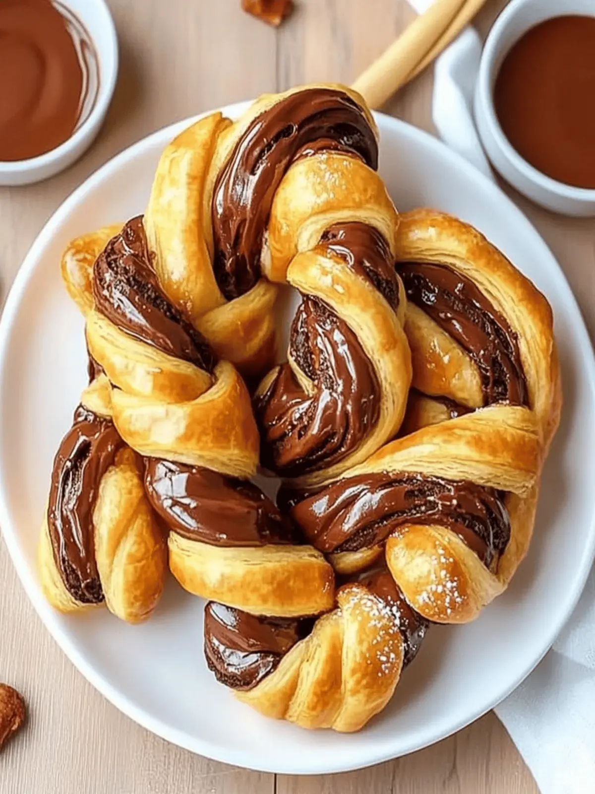 Nutella Puff Pastry Twists