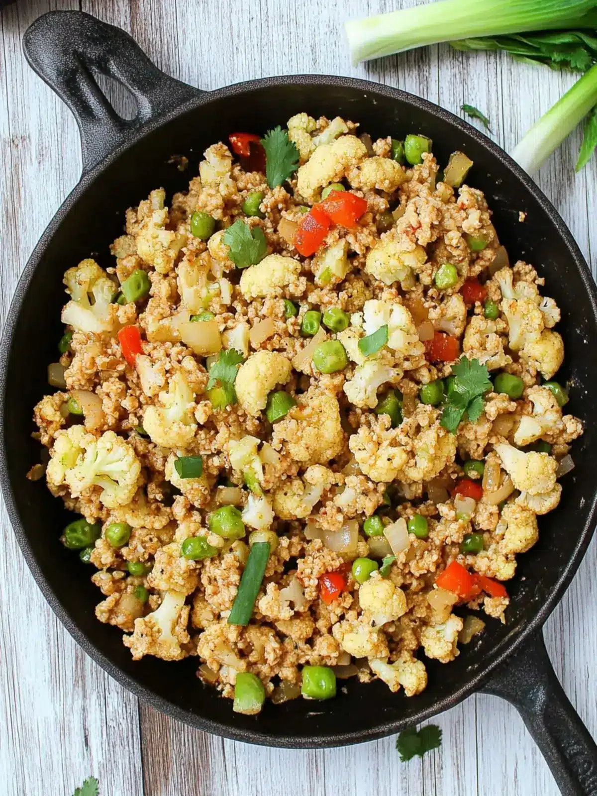 Keto Dirty Cauliflower