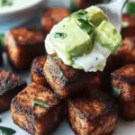 Savor Blackened Tuna Bites with Avocado Cream in Minutes 14 Blackened Tuna Bites with Avocado Cream