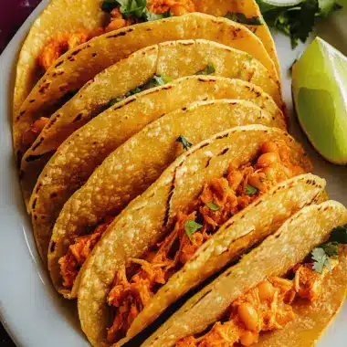 Crispy Buffalo White Bean Tacos