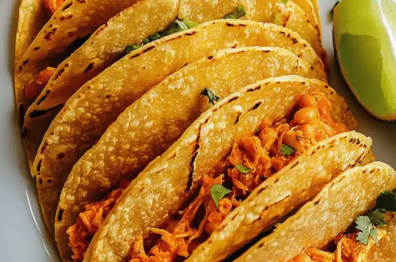 Crispy Buffalo White Bean Tacos