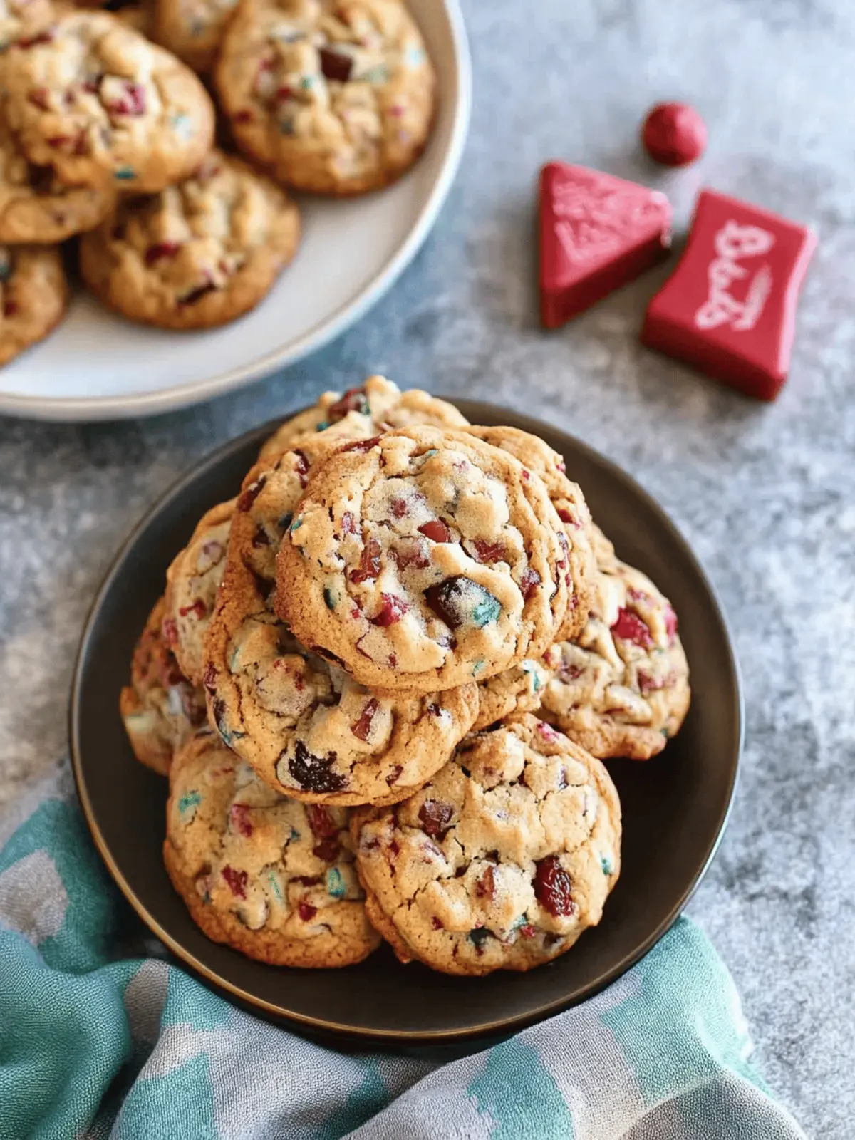 Chewy Fruitcake Cookies