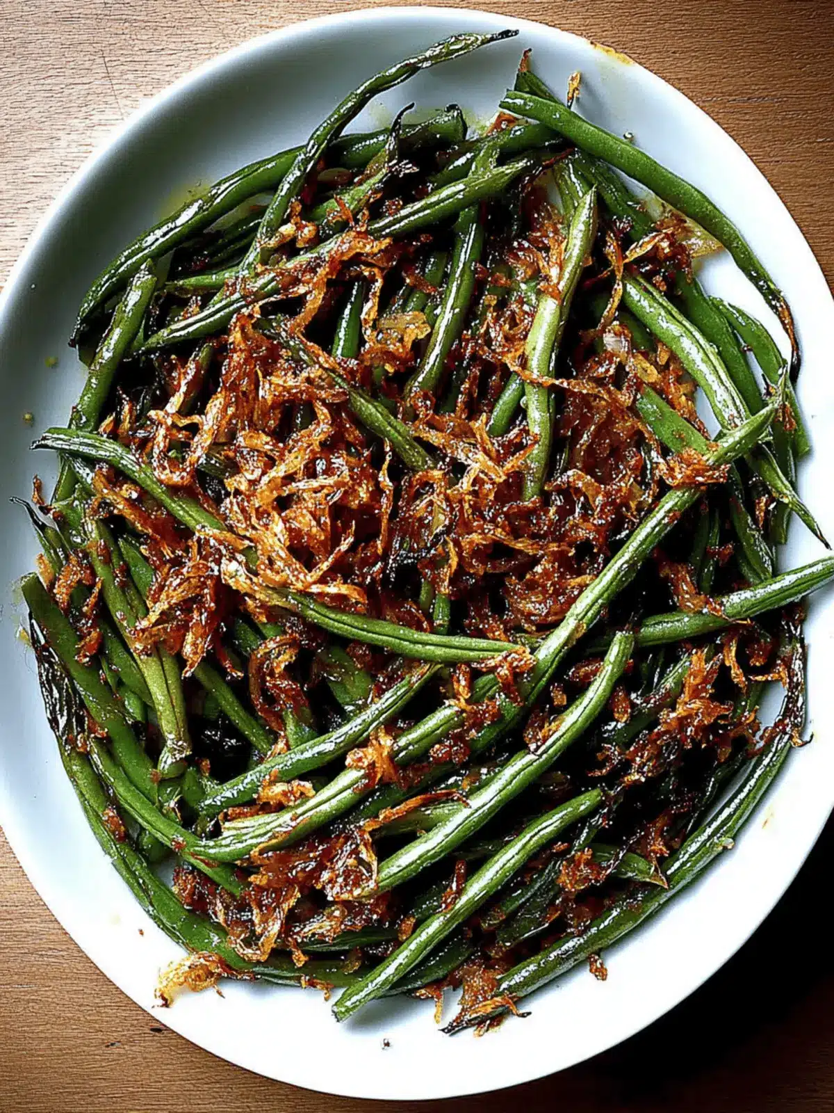 Savory Roasted Green Beans with Caramelized Shallots Delight 3 Roasted Green Beans with Caramelized Shallots