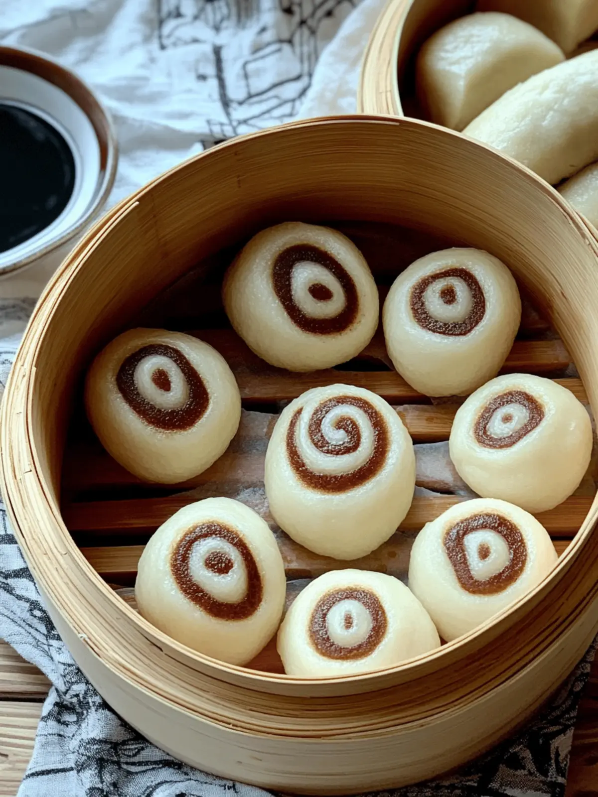 Vegan Spiral Mantou