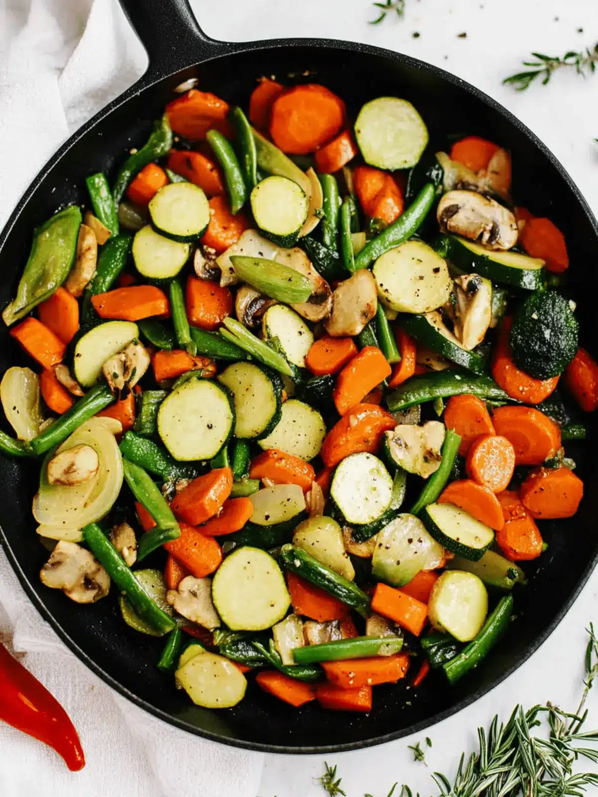 Healthy Sautéed Vegetables