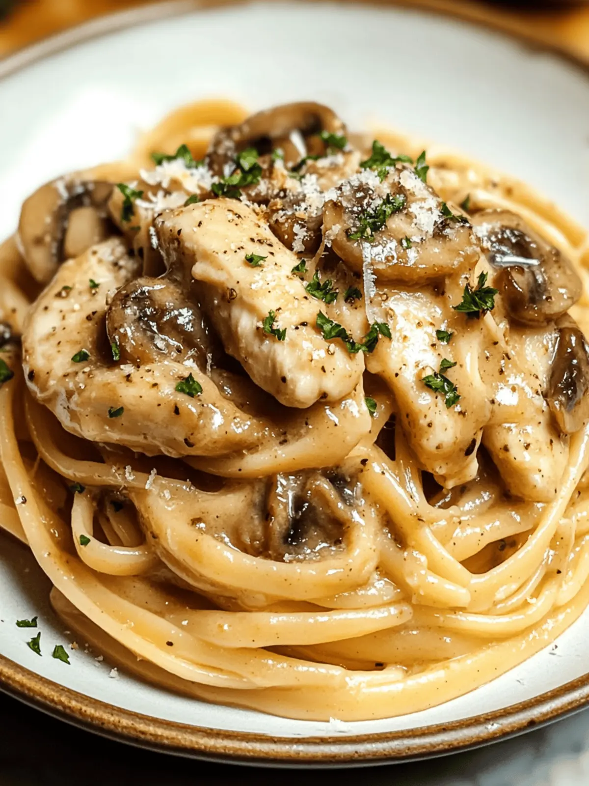 Chicken Marsala Pasta