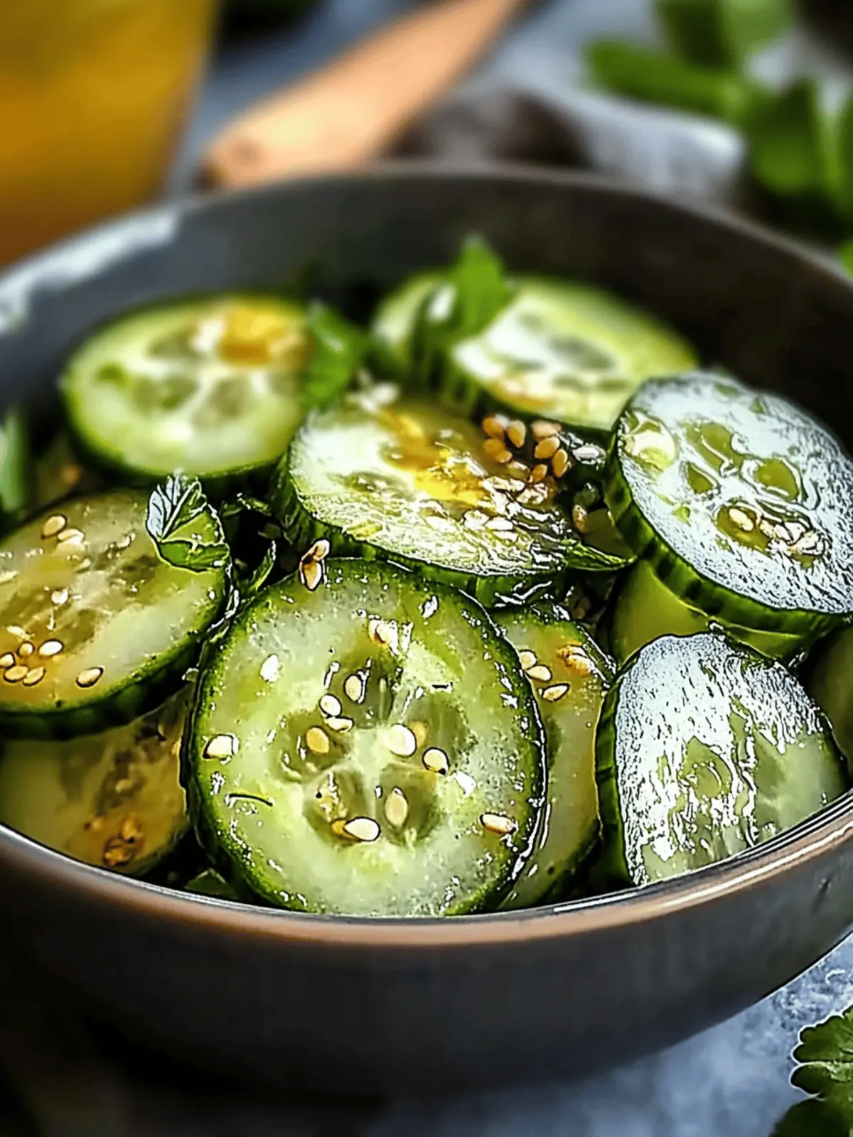 Honey Lime Cucumber Salad