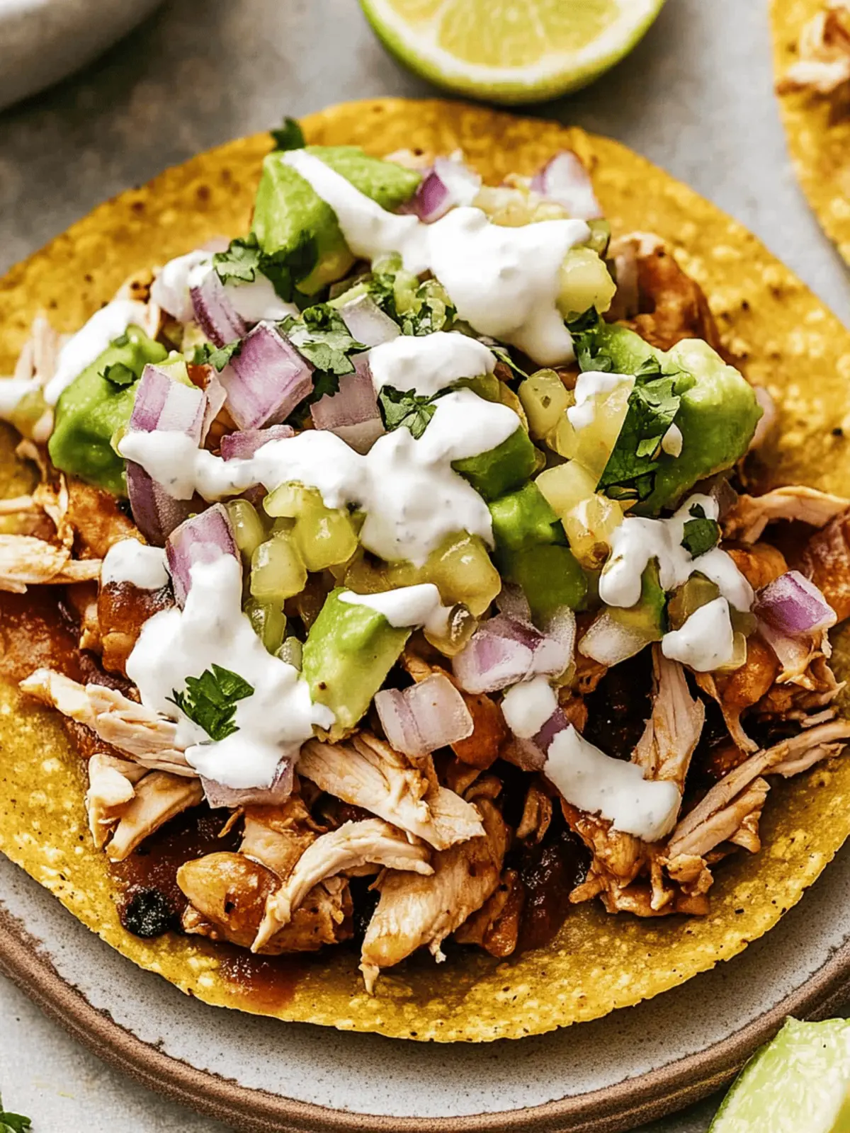 Barbecue Chicken Tostadas