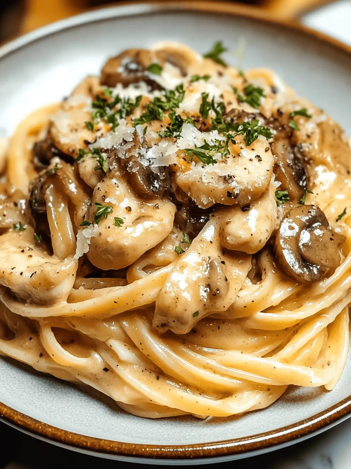 Chicken Marsala Pasta