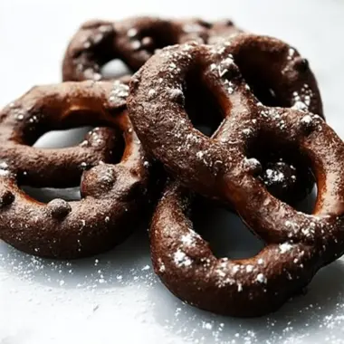 Double Chocolate Chip Soft Pretzels