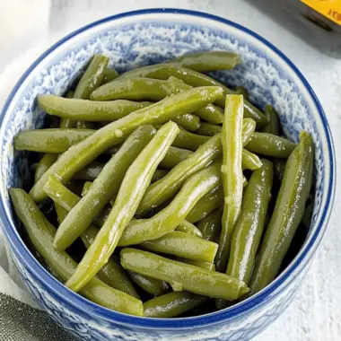 Savory Seasoned Canned Green Beans in Just 6 Minutes! 9 Seasoned Canned Green Beans