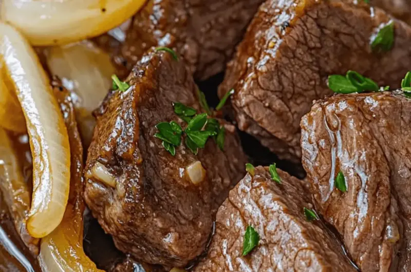 Slow Cooker Cubed Steak