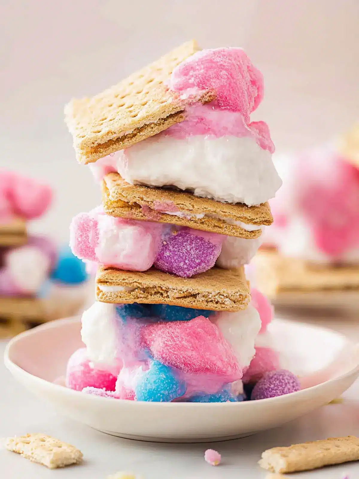 Cotton Candy S’mores