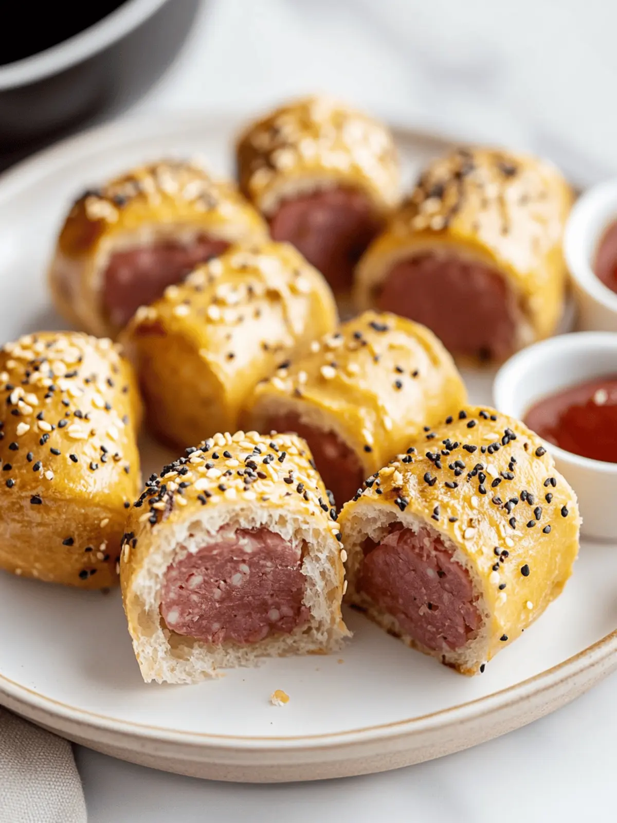 Bagel Seasoning Kielbasa Bites