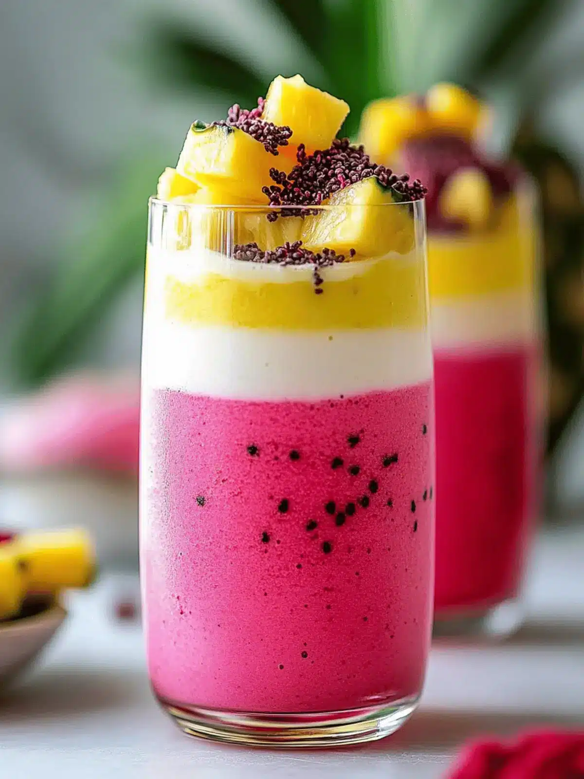 Delicious Hibiscus Tea Pineapple Smoothie to Refresh Your Day 2 Hibiscus Tea Pineapple Smoothie