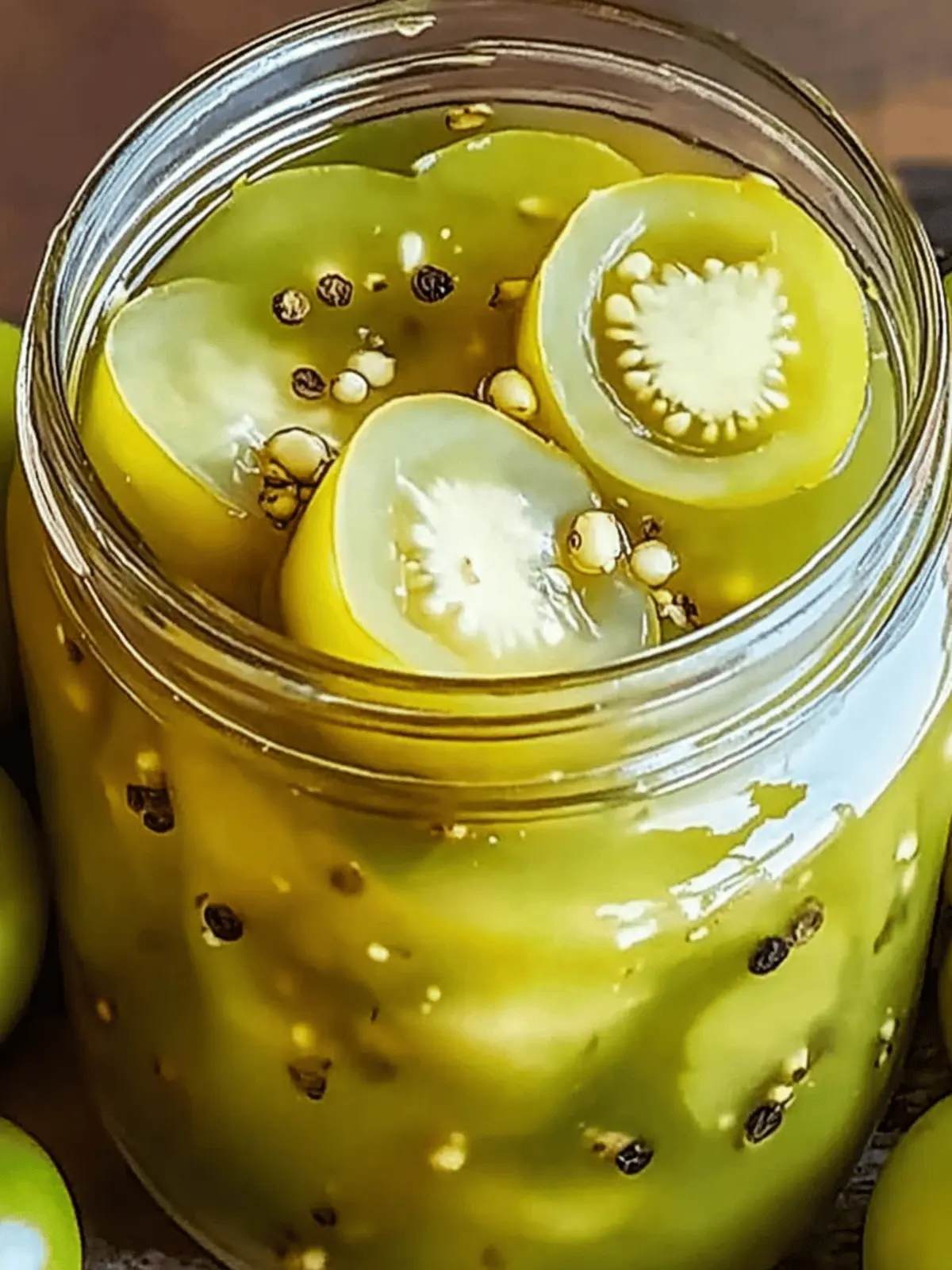 Tangy Pickled Green Tomatoes for a Homemade Flavor Boost 4 Pickled Green Tomatoes