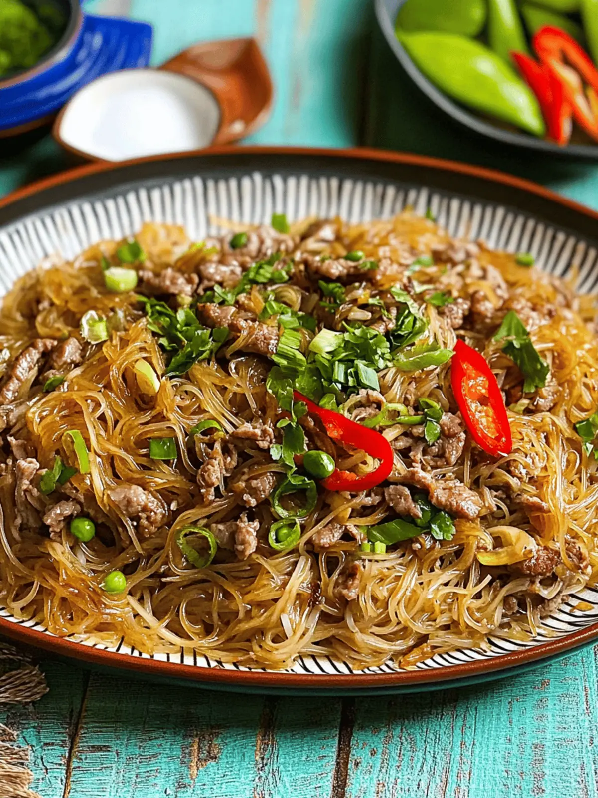 Stir Fried Vermicelli with Pork
