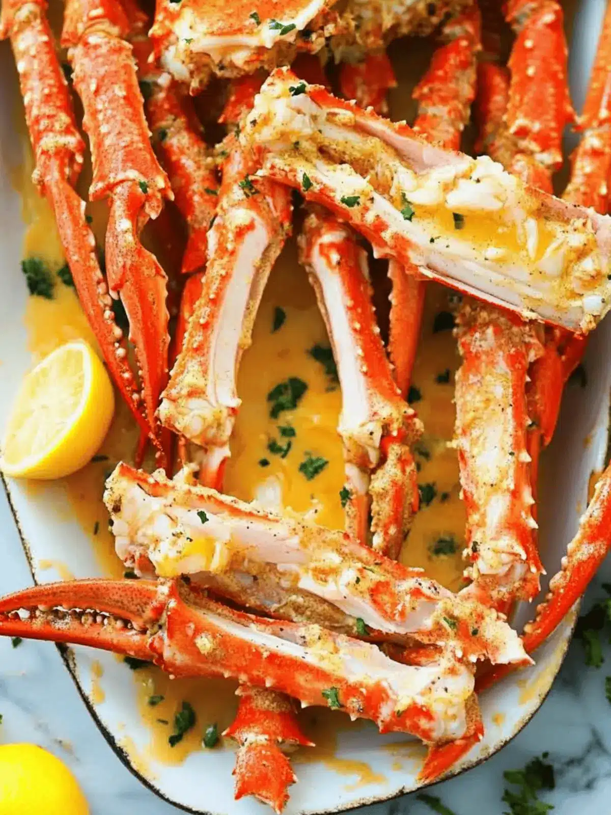 Baked Crab Legs in Butter Sauce – A Simple Gourmet Treat 4 Baked Crab Legs in Butter Sauce